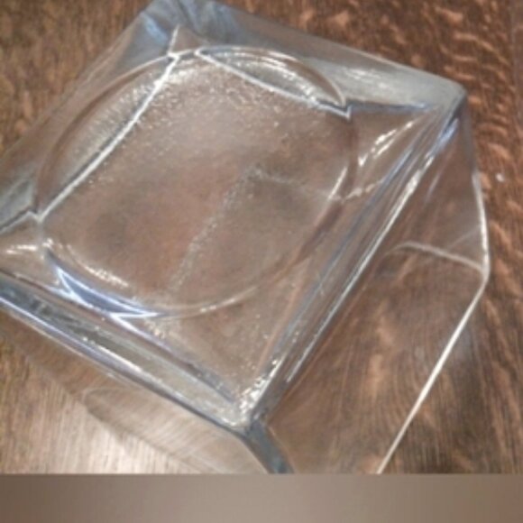 Heavy Square 4" Glass Candle Holder/Vases/Terrarium - Picture 3 of 5